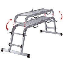 ECHELLE MULTI TELES4X3+PLATEFORME