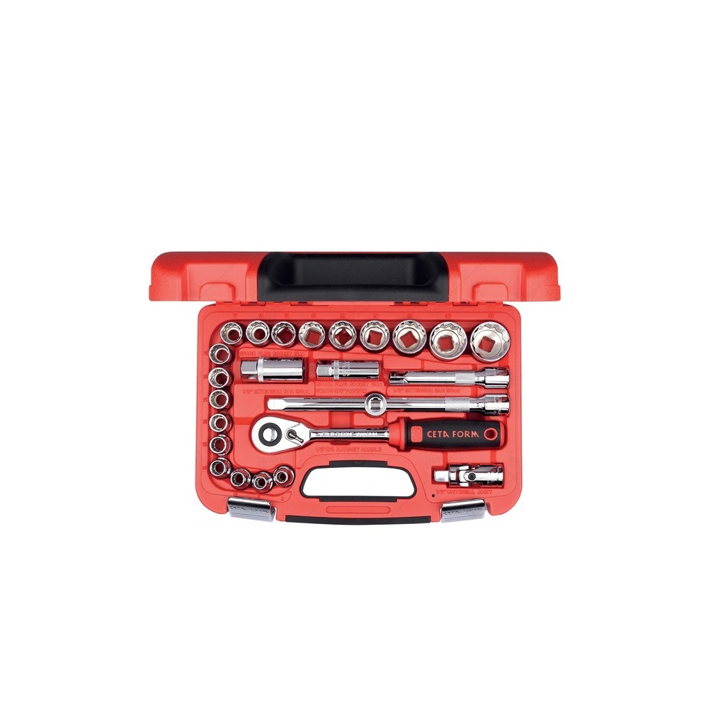 COFFRET DE DOUILLE 1/2'' + ACC 25 PCS