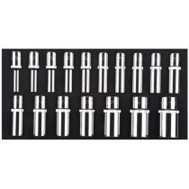 JEU DE 17  DOUILLES 1/2'' (8-32)