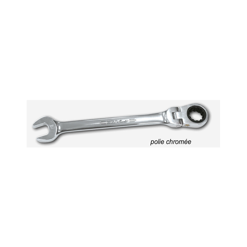 JEU DE 10 CLES MIXTE A CLIQUET ARTICULEES