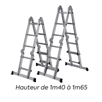 ECHELLE MULTI TELES4X3+PLATEFORME