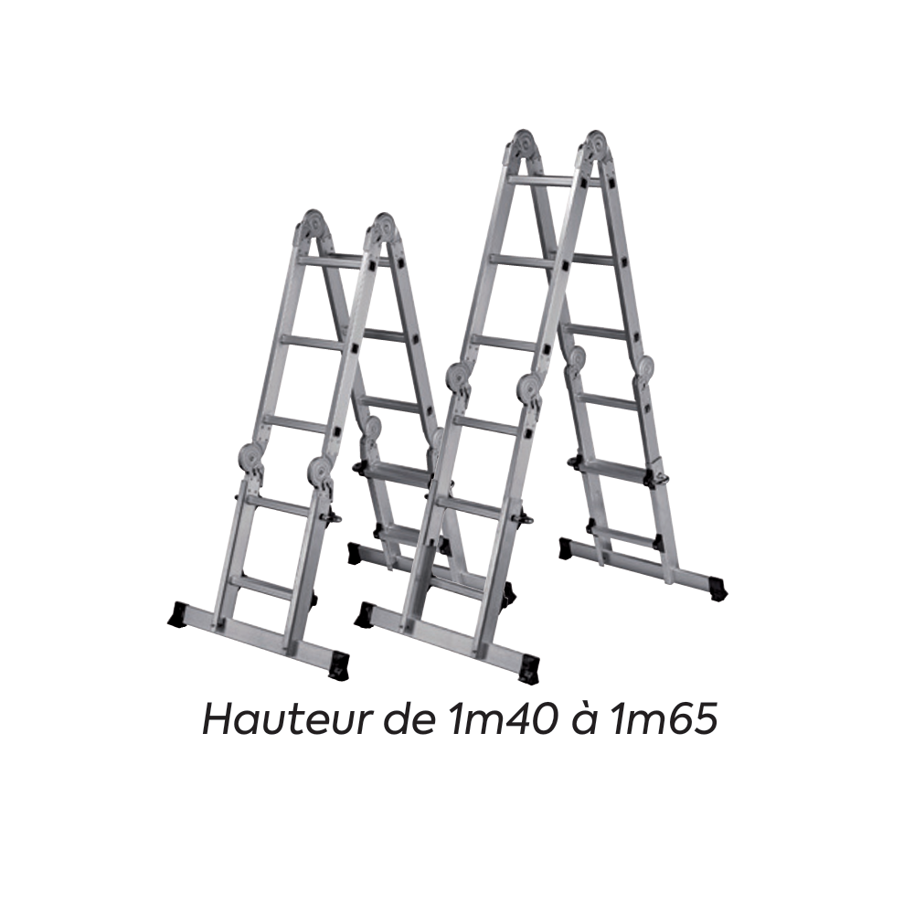 ECHELLE MULTI TELES4X3+PLATEFORME