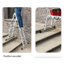ECHELLE MULTI TELES4X3+PLATEFORME